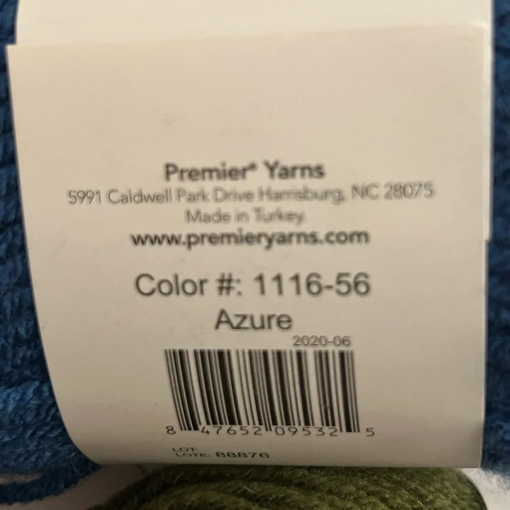 LOT Of 3 Mixed Premier JUST YARN  Worsted 2.11 oz / Skein* - 1 Just Chenille - Picture 7 of 11
